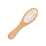 purse size wood hair brush