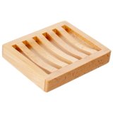 Rectangle Ladder Beech Wood Soap Dish