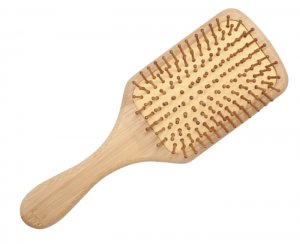 Medium Sized Wood Paddle hairbrush