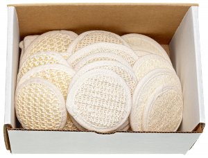 natural fiber pads packed in shipping box