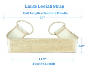 Large loofah strap - measurements